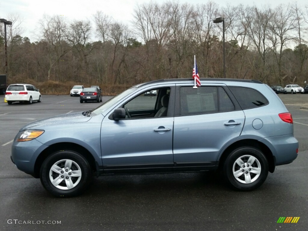 Silver Blue 2009 Hyundai Santa Fe GLS Exterior Photo #102846870