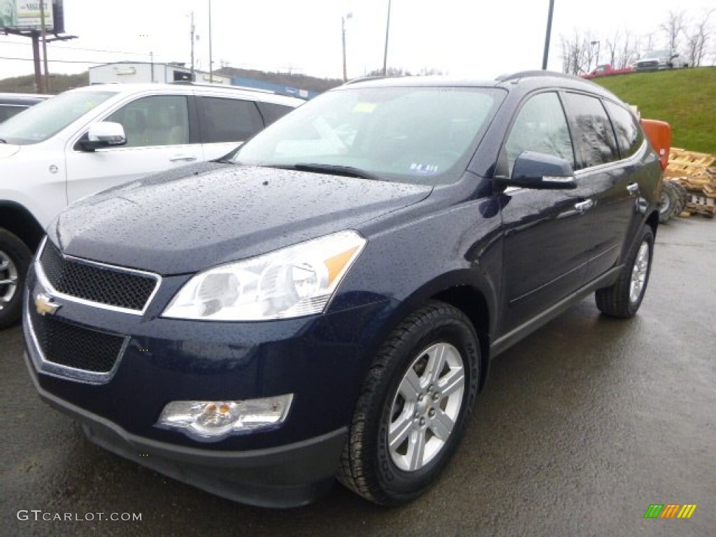 Dark Blue Metallic 2011 Chevrolet Traverse LT AWD Exterior Photo #102848314