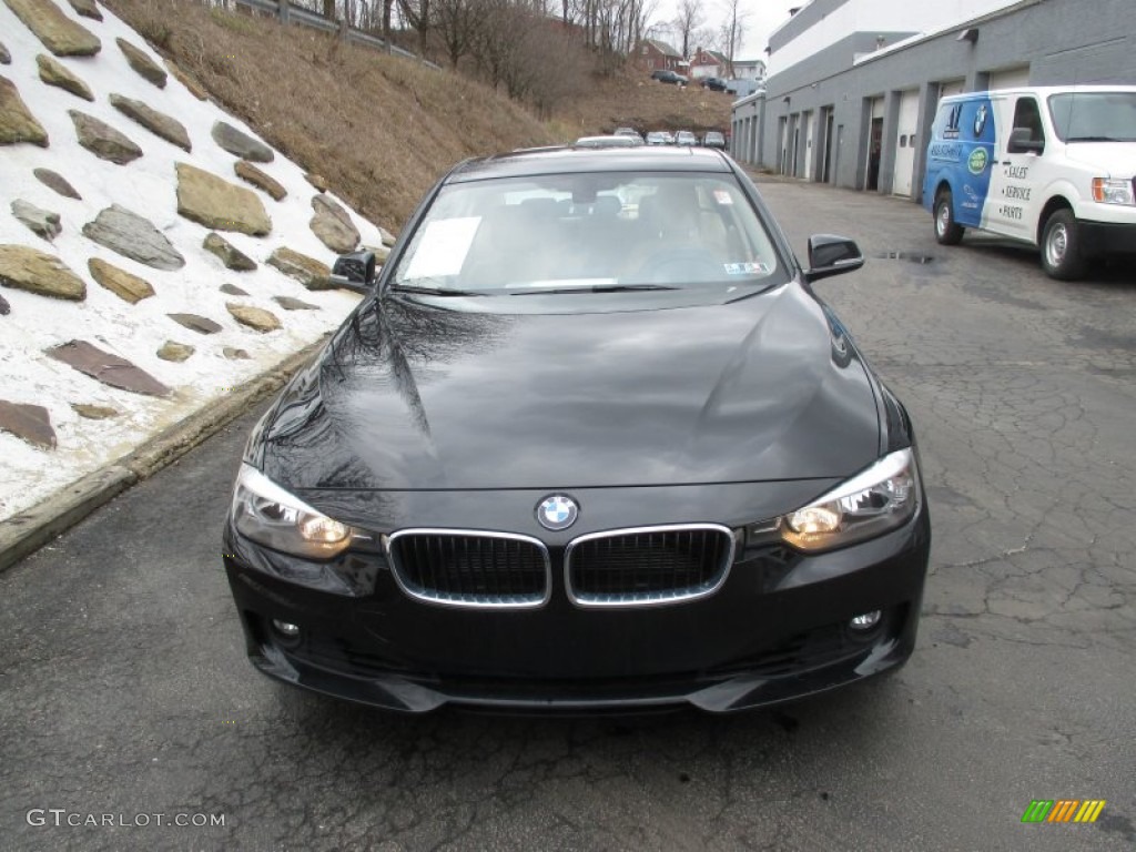 2013 3 Series 328i xDrive Sedan - Jet Black / Venetian Beige photo #8