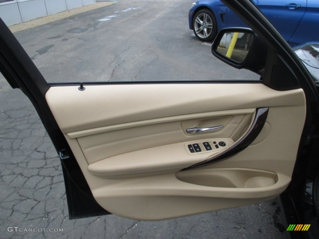 2013 3 Series 328i xDrive Sedan - Jet Black / Venetian Beige photo #10