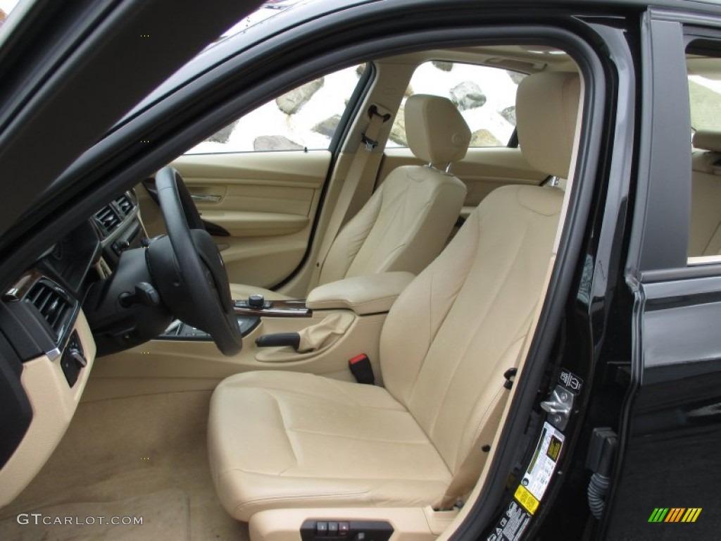 2013 3 Series 328i xDrive Sedan - Jet Black / Venetian Beige photo #12