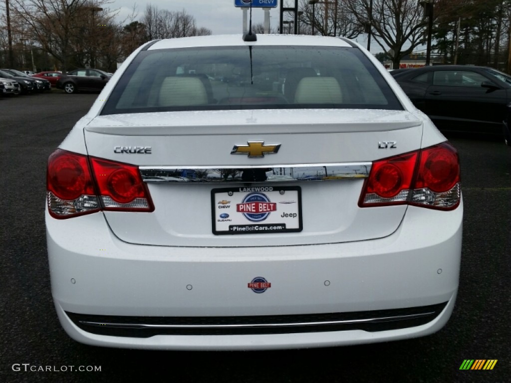 2015 Cruze LTZ - Summit White / Cocoa/Light Neutral photo #5