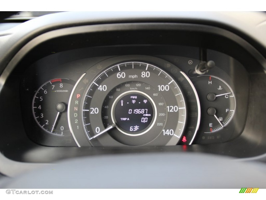 2013 CR-V LX AWD - White Diamond Pearl / Gray photo #19