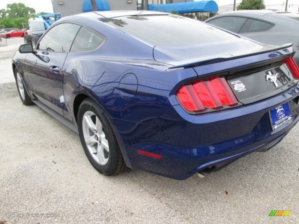 2015 Mustang V6 Coupe - Deep Impact Blue Metallic / Ebony photo #5