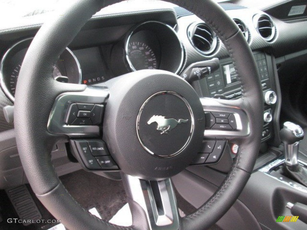 2015 Mustang V6 Coupe - Deep Impact Blue Metallic / Ebony photo #17