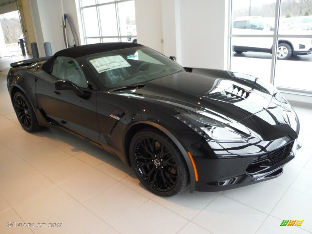 Black 2015 Chevrolet Corvette Z06 Convertible Exterior Photo #102855375
