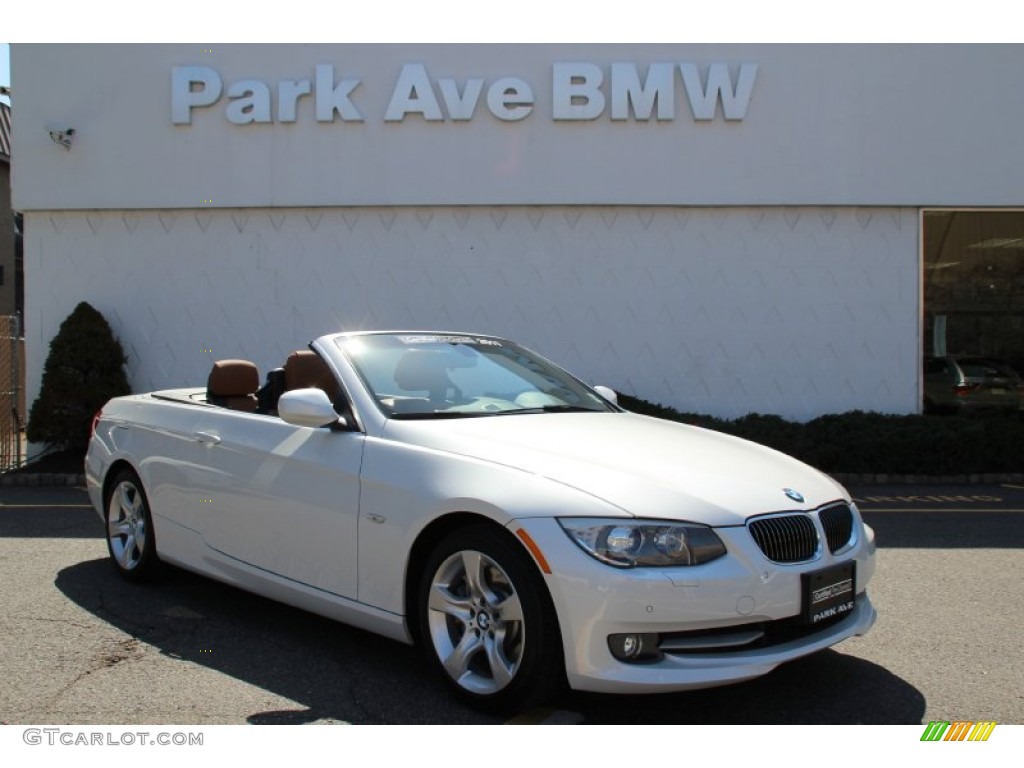 2011 3 Series 335i Convertible - Mineral White Metallic / Saddle Brown Dakota Leather photo #2