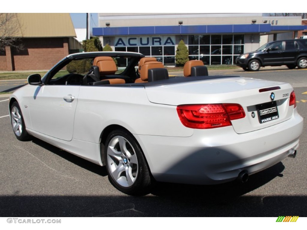 2011 3 Series 335i Convertible - Mineral White Metallic / Saddle Brown Dakota Leather photo #6