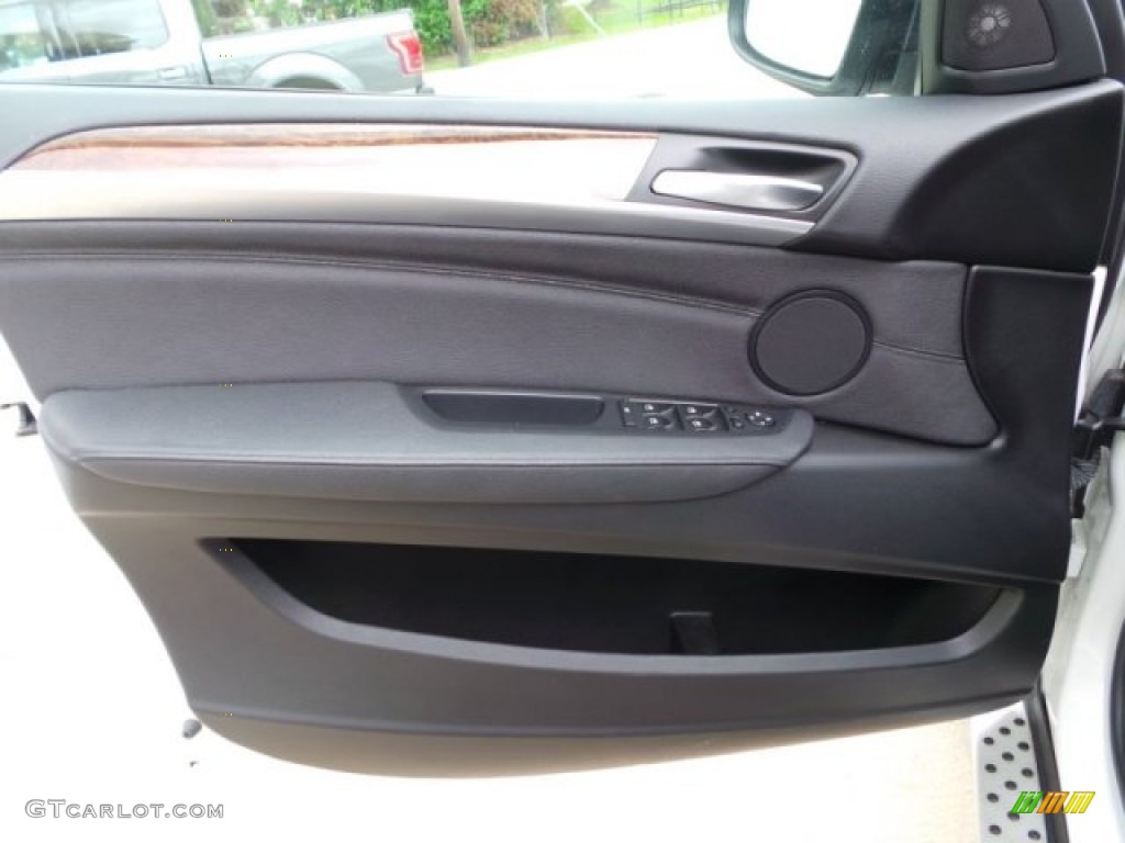 2012 BMW X6 xDrive50i Black Door Panel Photo #102856062