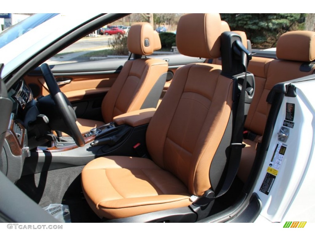 2011 3 Series 335i Convertible - Mineral White Metallic / Saddle Brown Dakota Leather photo #15