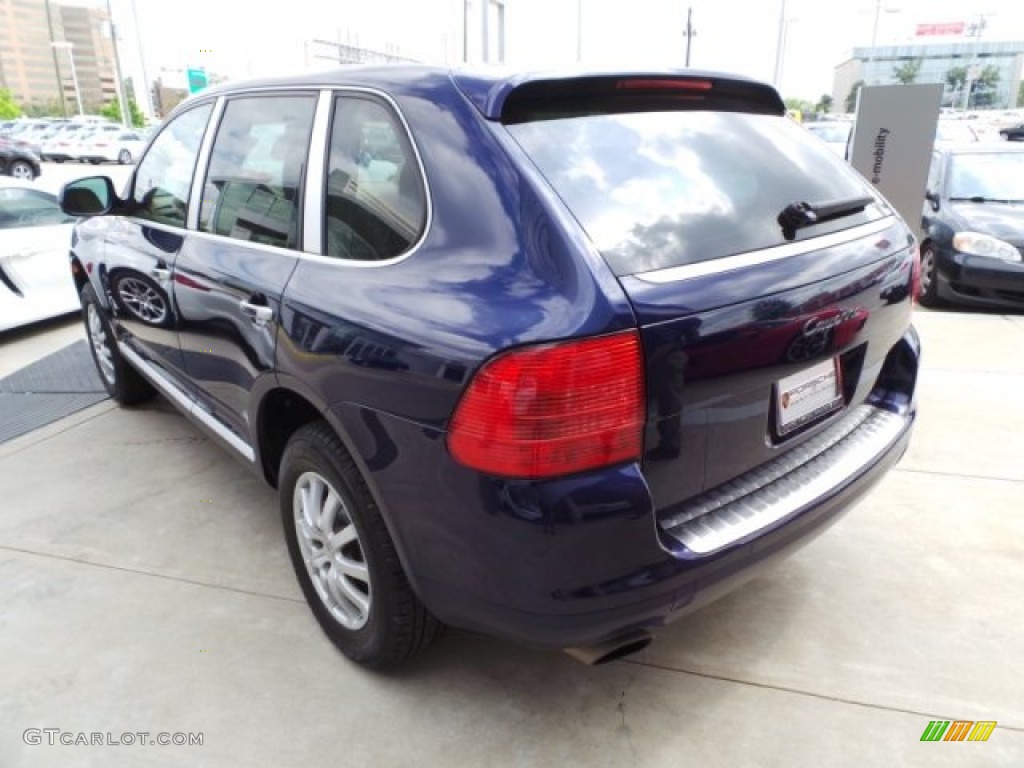 2005 Cayenne  - Lapis Blue Metallic / Havanna/Sand Beige photo #5