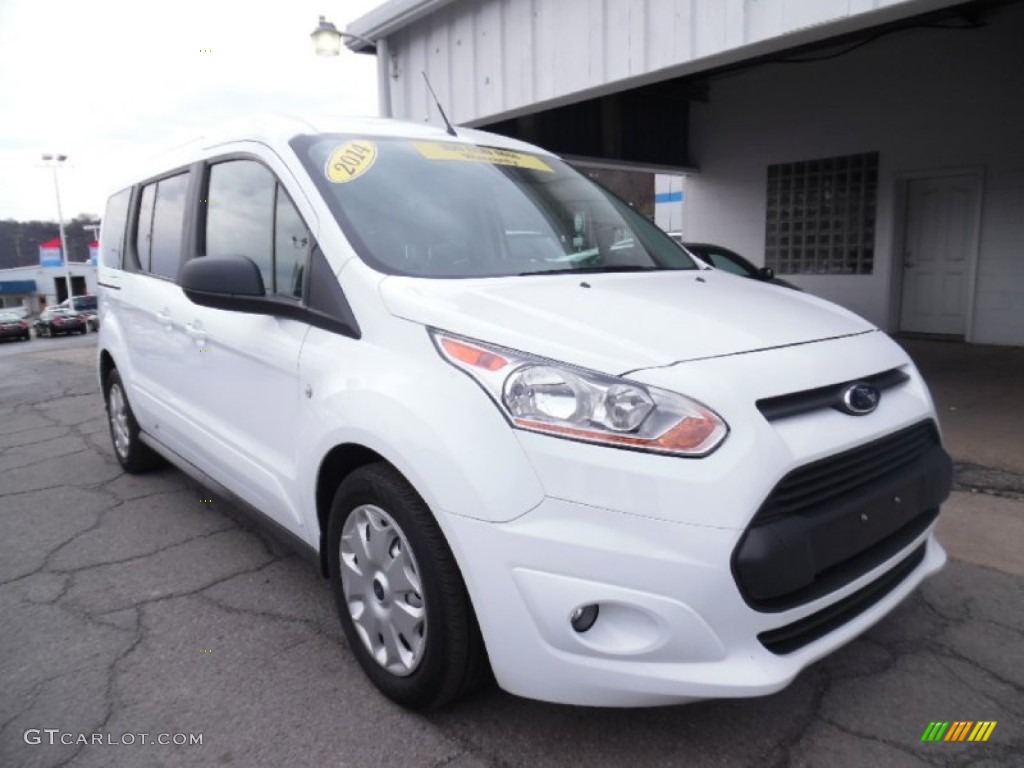 Frozen White 2014 Ford Transit Connect XLT Wagon Exterior Photo #102859158