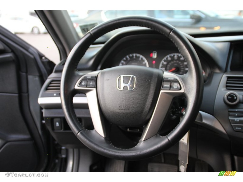 2012 Honda Accord SE Sedan Black Steering Wheel Photo #102860838