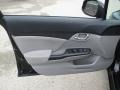 Gray 2013 Honda Civic LX Sedan Door Panel