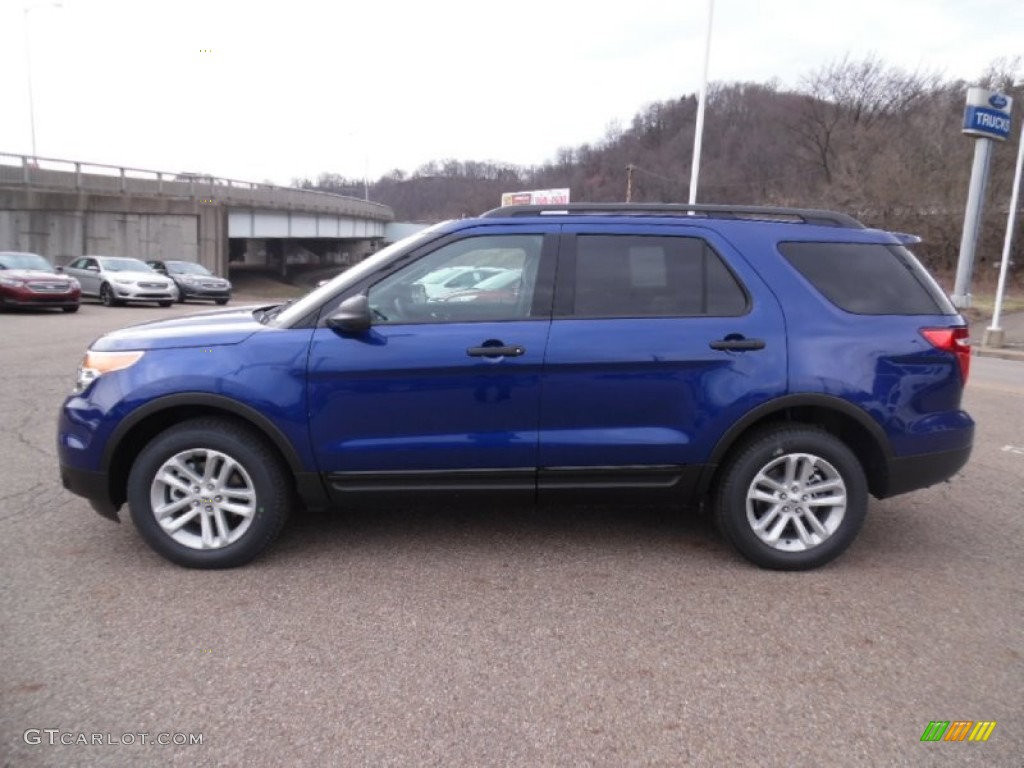 2015 Explorer 4WD - Deep Impact Blue / Medium Light Stone photo #7