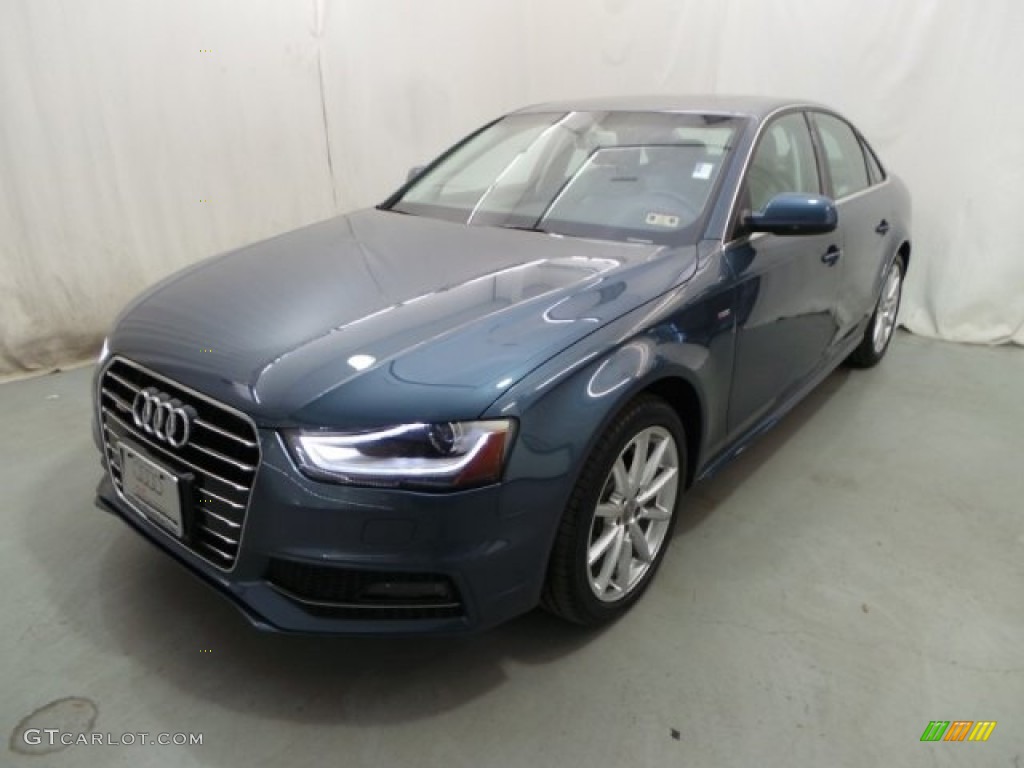 2015 A4 2.0T Premium quattro - Utopia Blue Metallic / Titanium Gray/Black photo #3