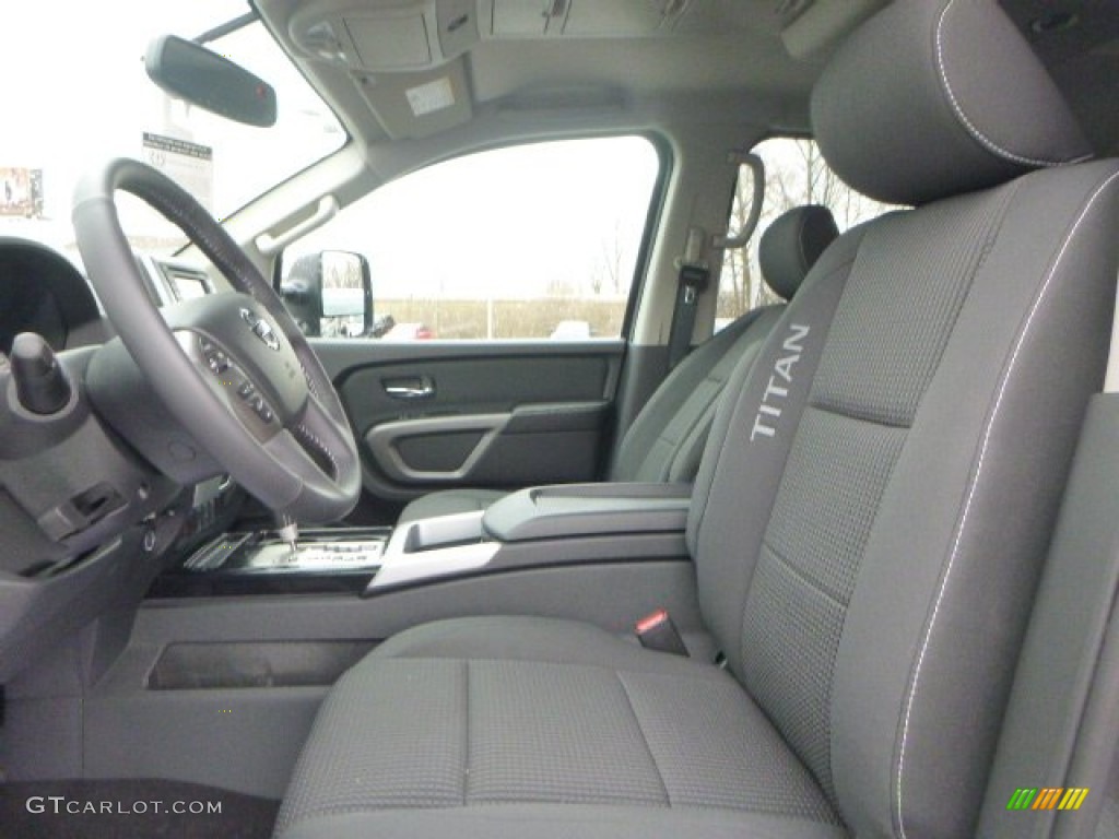 Charcoal Interior 2015 Nissan Titan PRO-4X Crew Cab 4x4 Photo #102862815