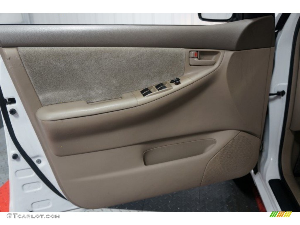 2006 Toyota Corolla CE Beige Door Panel Photo #102863760