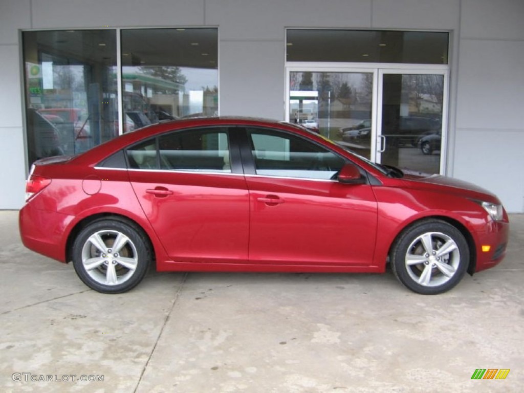 2014 Cruze LT - Crystal Red Tintcoat / Cocoa/Light Neutral photo #2