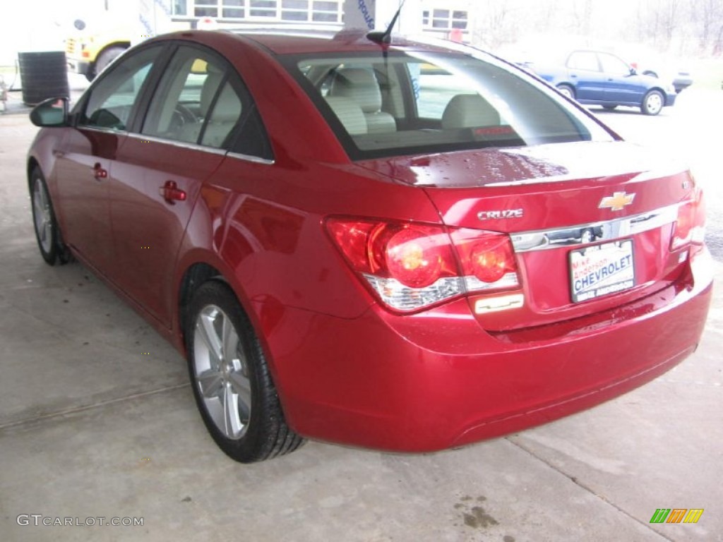 2014 Cruze LT - Crystal Red Tintcoat / Cocoa/Light Neutral photo #3