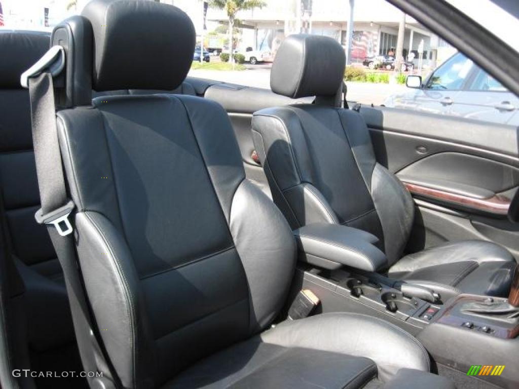 2005 3 Series 325i Convertible - Black Sapphire Metallic / Black photo #10