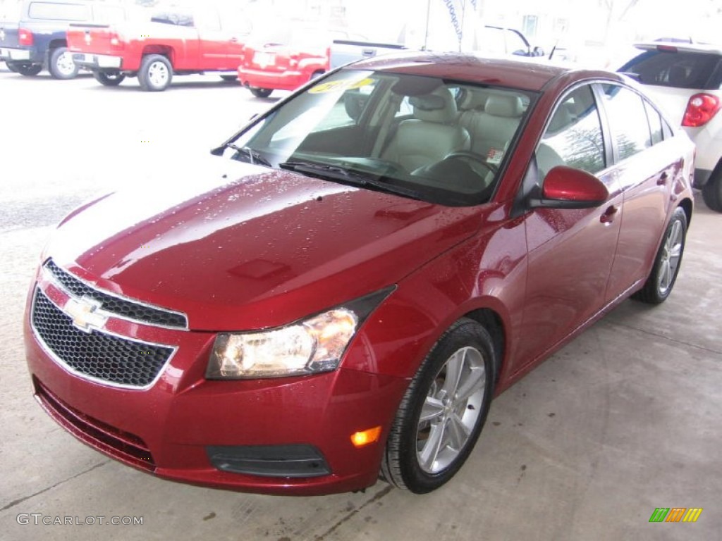 2014 Cruze LT - Crystal Red Tintcoat / Cocoa/Light Neutral photo #22