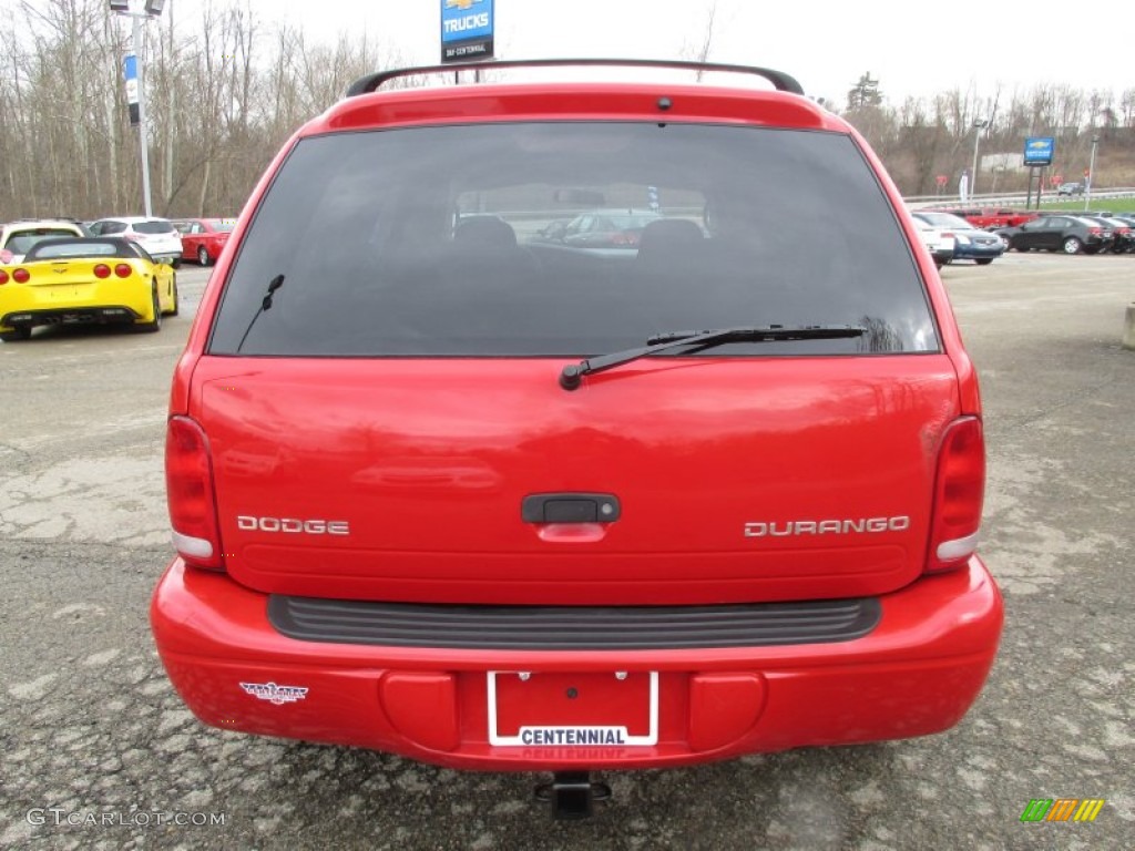 2002 Durango SLT 4x4 - Flame Red / Dark Slate Gray photo #6
