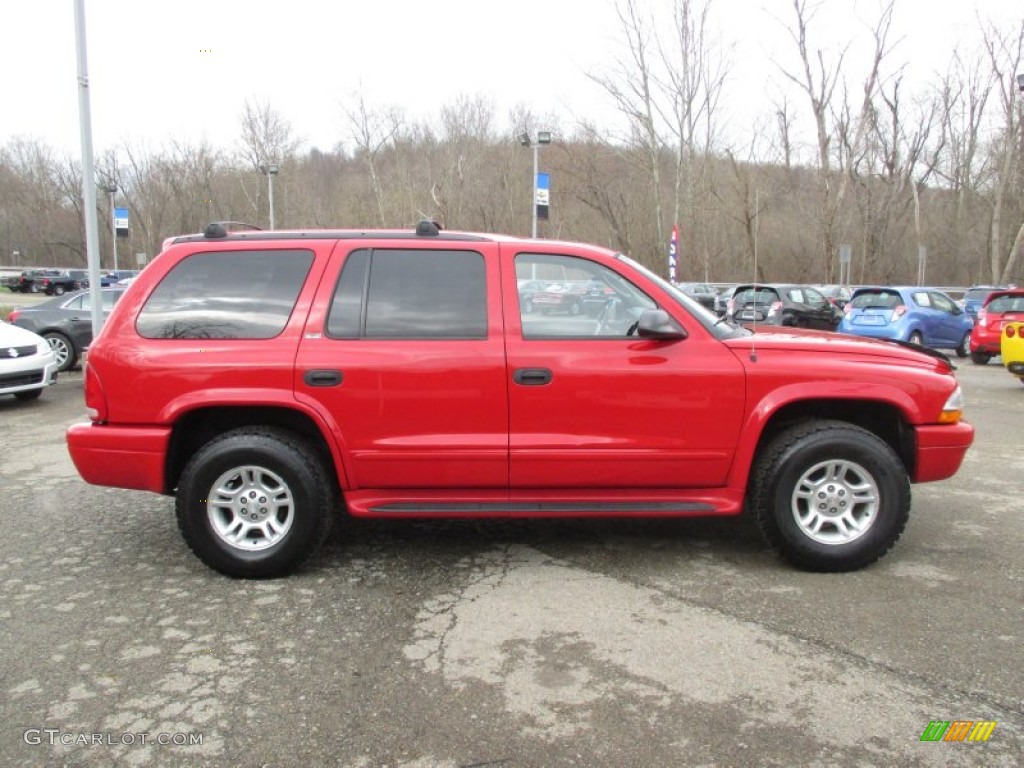 2002 Durango SLT 4x4 - Flame Red / Dark Slate Gray photo #11