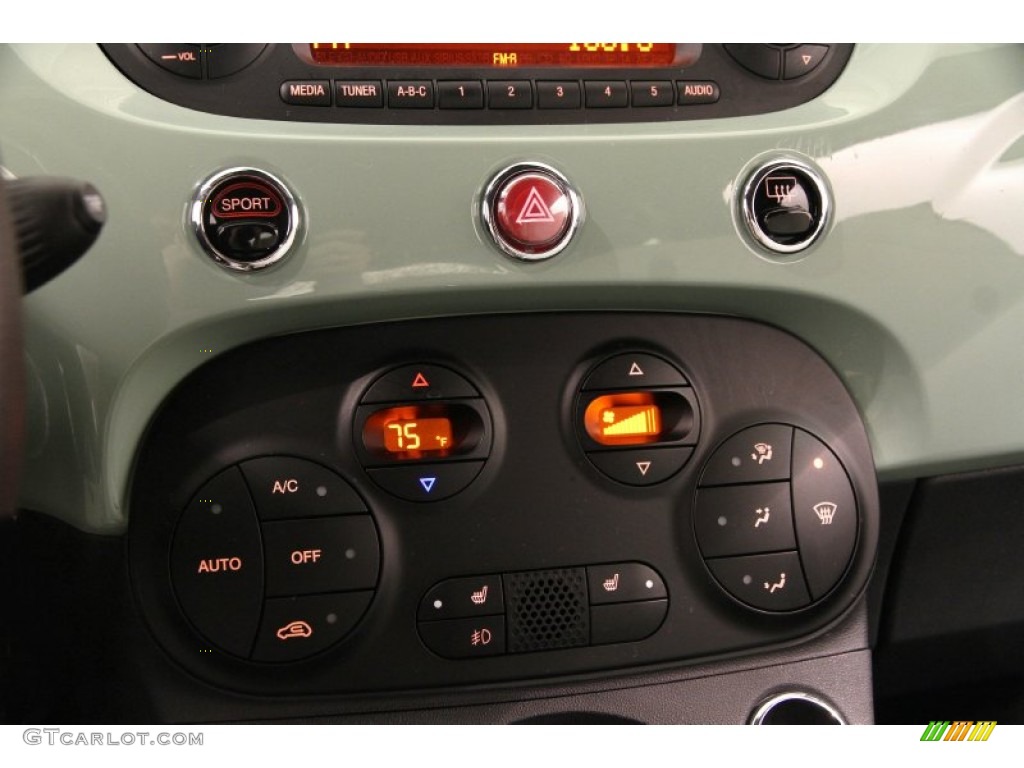 2013 Fiat 500 Sport Controls Photo #102870068