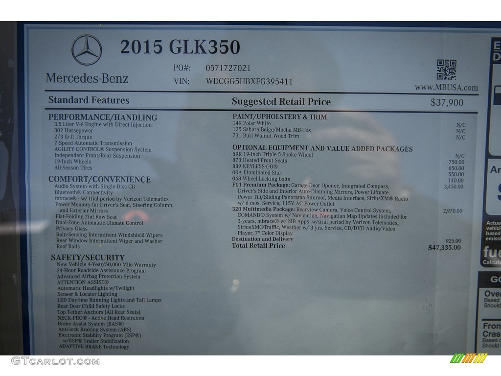 2015 GLK 350 - Polar White / Sahara Beige/Mocha photo #11