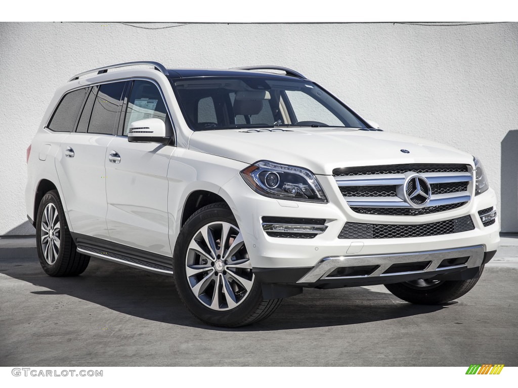 designo Diamond White Metallic 2015 Mercedes-Benz GL 450 4Matic Exterior Photo #102875925