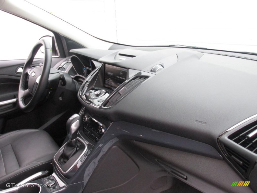 2014 Ford Escape Titanium 2.0L EcoBoost Charcoal Black Dashboard Photo #102876489