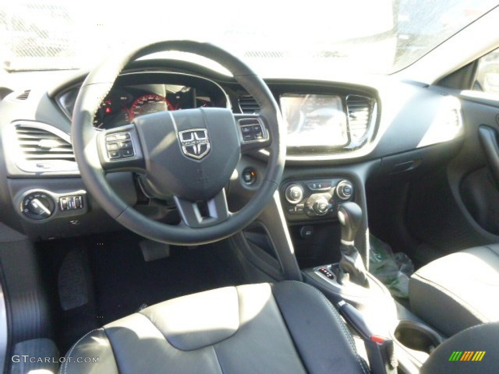Black Interior 2015 Dodge Dart Limited Photo #102878833