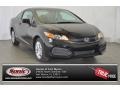 2015 Crystal Black Pearl Honda Civic LX Coupe  photo #1