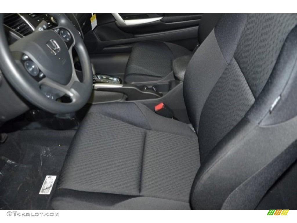 Black Interior 2015 Honda Civic LX Coupe Photo #102879594