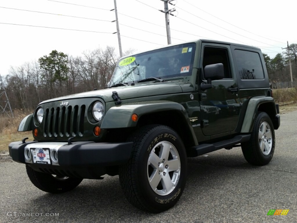 2008 Wrangler Sahara 4x4 - Jeep Green Metallic / Dark Slate Gray/Medium Slate Gray photo #1