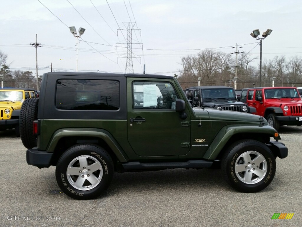 Jeep Green Metallic 2008 Jeep Wrangler Sahara 4x4 Exterior Photo #102880560