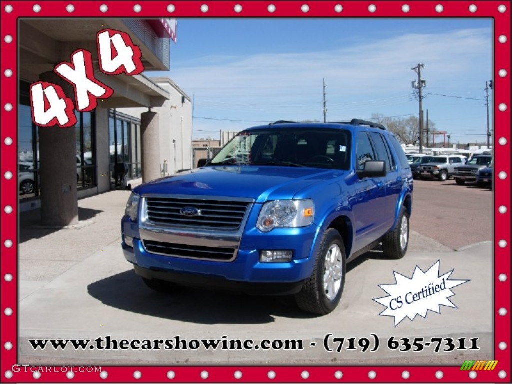 Blue Flame Metallic Ford Explorer