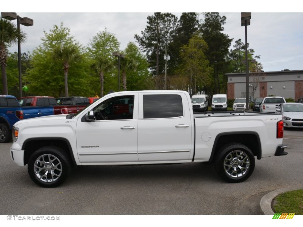 Summit White 2015 GMC Sierra 1500 SLT Crew Cab Exterior Photo #102880962