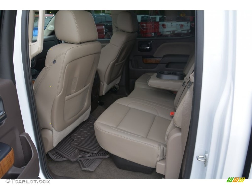 2015 GMC Sierra 1500 SLT Crew Cab Rear Seat Photo #102881076