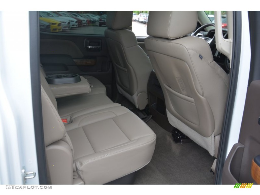 2015 GMC Sierra 1500 SLT Crew Cab Rear Seat Photo #102881115