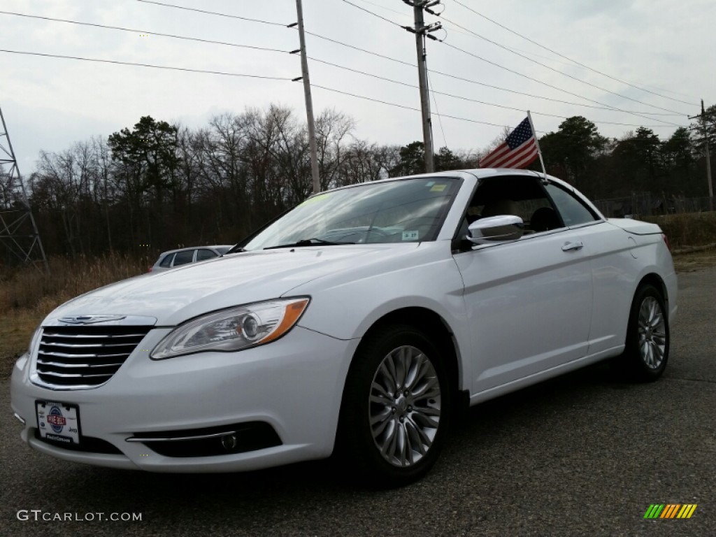 2011 200 Limited Convertible - Stone White / Black/Light Frost Beige photo #1