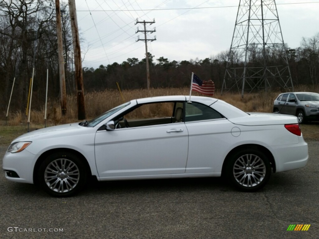 Stone White 2011 Chrysler 200 Limited Convertible Exterior Photo #102881355