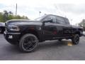 Front 3/4 View of 2015 2500 Big Horn Mega Cab 4x4 Black Appearance Group