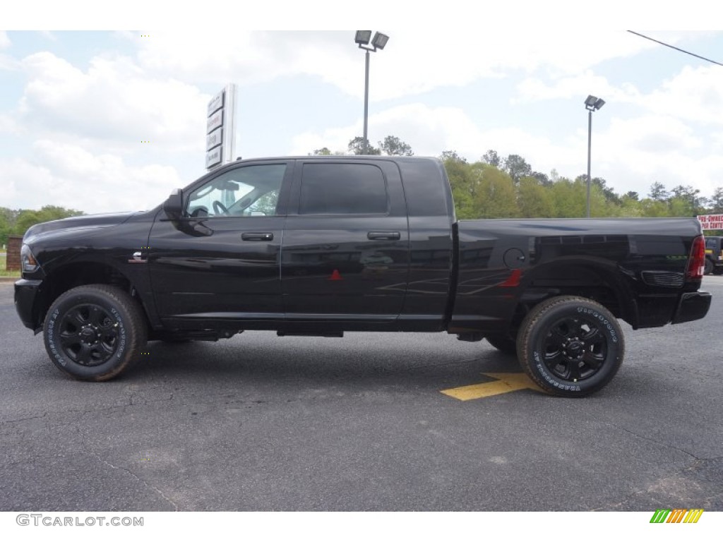 Black 2015 Ram 2500 Big Horn Mega Cab 4x4 Black Appearance Group Exterior Photo #102882414