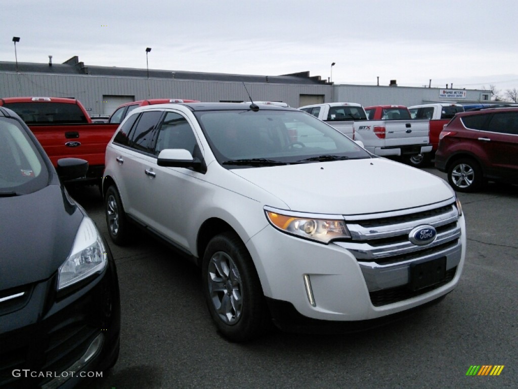 2012 Edge SEL AWD - White Platinum Metallic Tri-Coat / Charcoal Black photo #1