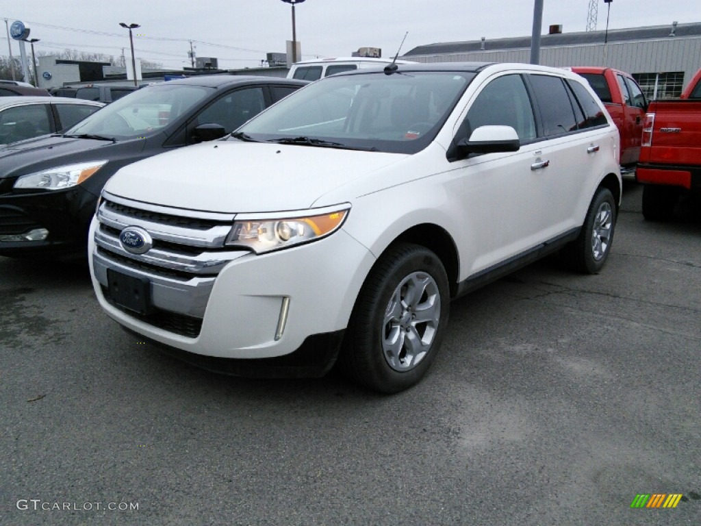 White Platinum Metallic Tri-Coat 2012 Ford Edge SEL AWD Exterior Photo #102883593