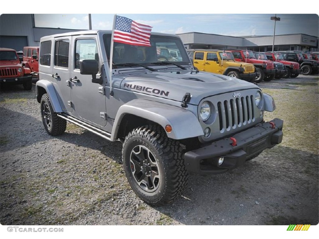 Billet Silver Metallic 2015 Jeep Wrangler Unlimited Rubicon 4x4 Exterior Photo #102885343