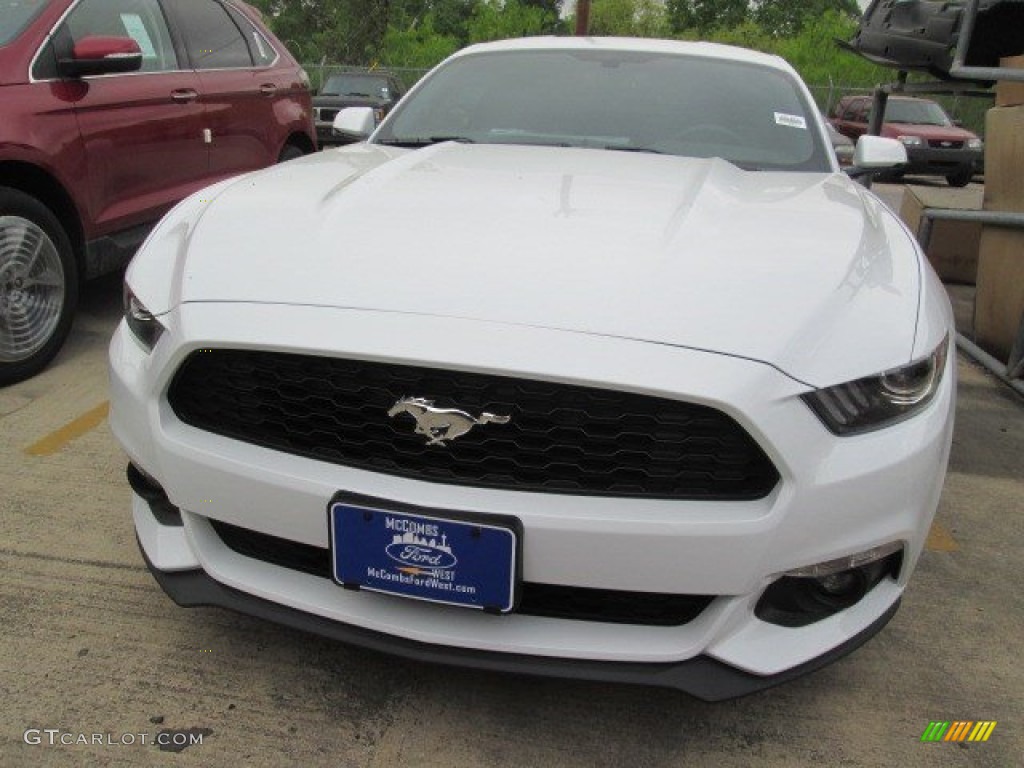 2015 Mustang EcoBoost Premium Coupe - Oxford White / Ebony photo #3