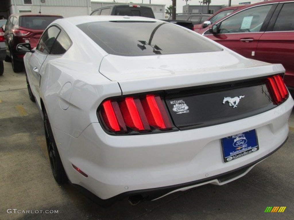 2015 Mustang EcoBoost Premium Coupe - Oxford White / Ebony photo #7